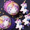 ArtCreativity Unicorn Rubber Keychains, Set of 12, Fun Key Chains for Backpack, Purse, Luggage, Unicorn Birthday Party Favors for Kids, Goodie Bag Fillers, Small Prizes for Boys and Girls