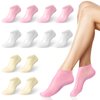 Vodolo 6 Pairs Silicone Socks for Dry Cracked Feet Women,New Upgrade Thickened Moisturizing Foot Mask Exfoliating Silicone Socks,Spa Gel Moisturizer Socks Foot Care After Pedicure