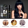 Hair Building Fibers, Hair Fiber Powder ThickeningWaterproof Cover Up Eyebrow Contour-Stick Root Edge Filling Powder Hair Fibers for Thinning Hair for Women and Men (0.99 oz, Black)