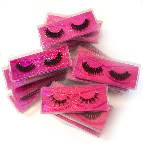 U-Hotmi Natural Look Fluffy Eye Lashes, Faux 3D Mink Lashes 10 Styles Eyelashes Wholesale(30 Pairs)