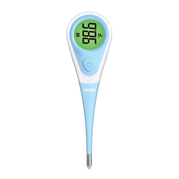 Vicks ComfortFlex Digital Thermometer – Accurate, Color Coded Reading in 8 Seconds – Digital Thermometer for Oral, Rectal or Under Arm Use