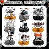 9 PCS Drum Honeycomb Centerpieces Table Decorations Drum Table Centerpieces for Drum Party Supplies Drum Birthday Party Decorations Drummers Birthday Decorations