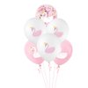 Swan Princess Balloons, 15 Pcs Pink and White Latex Balloons Swan Soiree Confetti Balloons for Wedding Birthday Girl Baby Shower Party Decoration