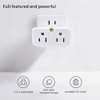 SYCON Adapter Outlet Extender, 2-Prong Mini Wall Plug, Multi Outlet Splitter with 4 Outlets