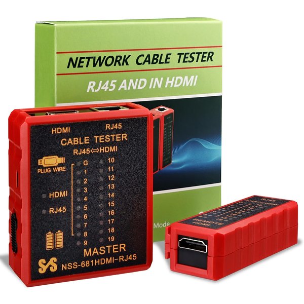 Hiija HDMI Cable Tester Portable High Definition Network Cable Tester Checker