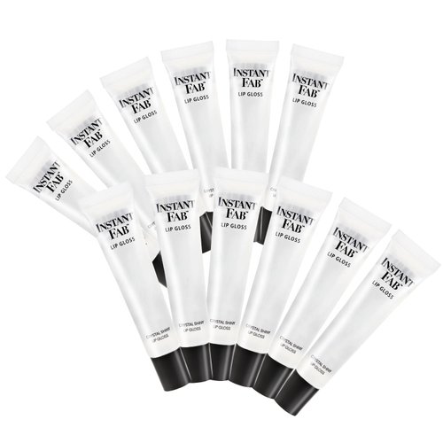 STUDIO LIMITED Instant Fab Crystal Shiny Clear Lip Gloss Value Pack 14ml/ 0.47oz (12 PACK)