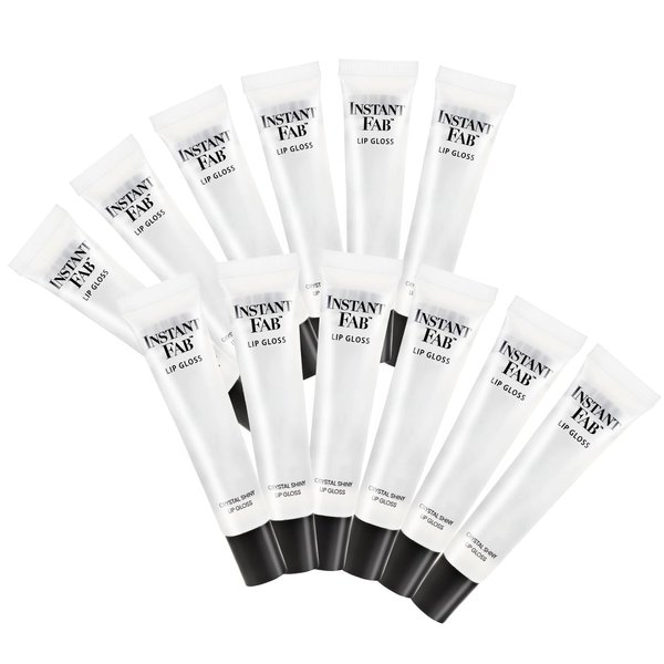STUDIO LIMITED Instant Fab Crystal Shiny Clear Lip Gloss Value Pack 14ml/ 0.47oz (12 PACK)
