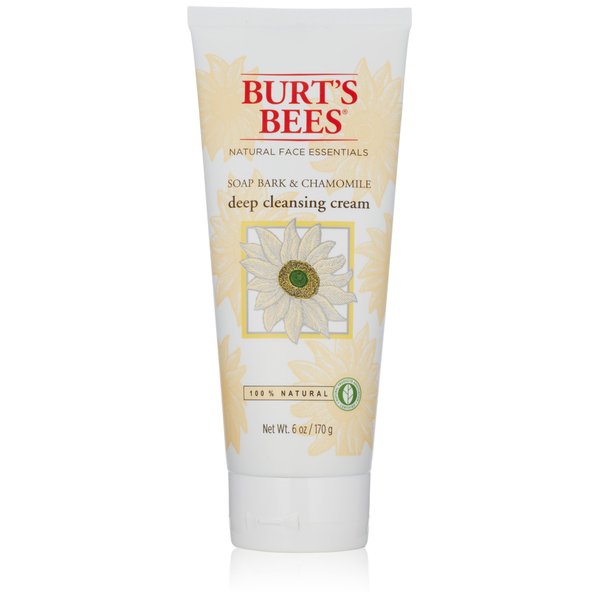 Burt's Bees Soap Bark & Chamomile Deep Cleansing Cream 6 oz (Pack of 2)