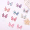 10 Pcs Shiny Baby Hair Bows For Girls Baby Hair Clips For Styling,Glitter Butterfly Hair Bow Clips Cute Toddler Hair Bows Bowknot Hair Clip Sparkly Baby Bows Hairclips Girl Bows Clips Hair Accessories