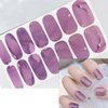 WOKOTO 12 Sheets Red Pink Color Gel Nail Polish Strips Gradient Nail Stickers Full Nail Wraps with Nail File Stick On Nails Gel Stickers Wraps for Nail Art Wraps Nail Polish Stickers for Women