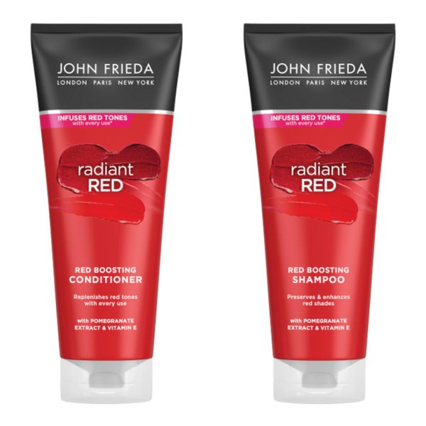 John Frieda Radiant Red Colour Protecting, Shampoo and Conditioner Pack,8.3 oz Each