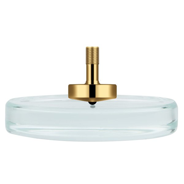 DjuiinoStar Spinning Top: Long Lasting (5-8 Minutes), with Glass Base (Diameter: 3.15"; Focal Length: -30cm; Edge Polished) and Carry Case, CNC Machined, Time Killer, EDC Desk Toy, Fancy Gift DST-805B