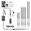 8PCS Motorcycle LED Underglow Kit, icicar Motorcycle Lights App Control Music Sync RGB LED Motorcycle Lights Brake Light Waterproof Dual Remote Motorcycle Underglow LED Light Kit for UTV ATV Golf Cart
