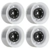 VGEBY Beadlock Wheel Rims, 4 Pcs 1.55 Inch Beadlock RC Wheel Rim Hubs Universal RC Crawler Rims Fit for AX90069 Crawlers(White) Car Model Accessory 1.55 Beadlock Zinc 1.55
