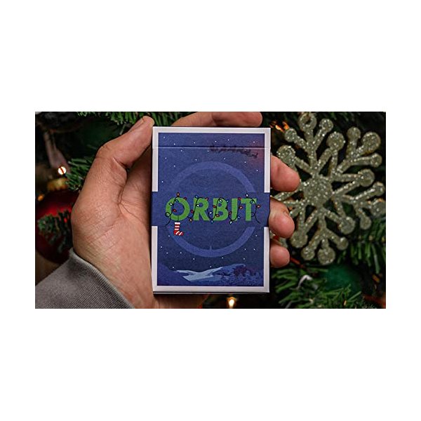 ORBIT PLAYING CARDS Orbit Playing Cards Christmas 2021 Edition Poker Size Deck USPCC Custom Limited Edition for Cardistry and Card Magic