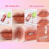 Tiejdhr 6 Colors Mini Fat Oil Lip Drip, Big Brush Head Hydrating Lip Glow Oil, Nourishing Fresh Clear Shiny Transparent Lip Gloss Plumping Lip Gloss Long Lasting Non-sticky Smooth Lip Care (SET A)