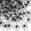 120 Pieces Halloween Plastic Spiders Small Fake Plastic Spiders Realistic Plastic Spider Toys Terror Funny Prank Props for Home and Party Decorations, 2 x 1.8 Inches(Black)