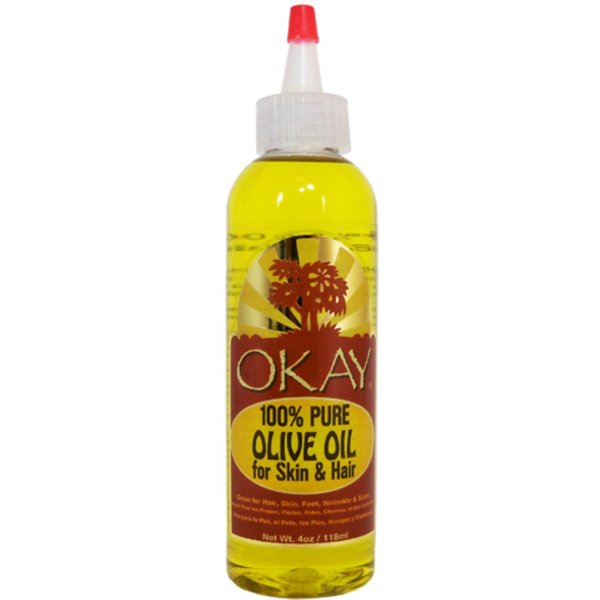 Okay 100% Pure Olive Oil, 4 oz (Pack of 8)