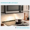 Maelsrlg LED Microwave Light Bulbs Under Hood 40W Equivalent, E17 LED Bulb Dimmable for Range Hood, 3W 380 Lumens, LED Appliance Light Bulb Over Stove, Warm White 3000K, 2 Pack
