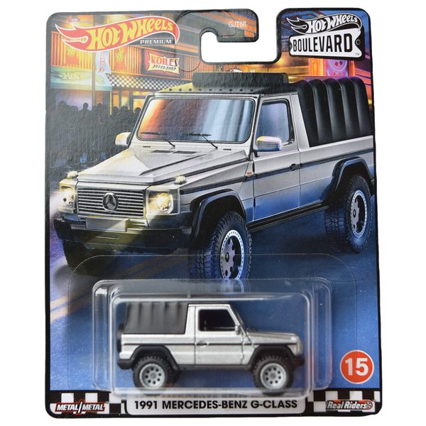 Hot Wheels Boulevard 1991 Mercedes Benz G Class, Silver/Black