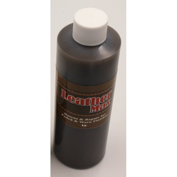 8 Ounce Bottle of Furniture Leather Max Leather Restorer and Refinish Made to Repair Worn and Faded Finishes (Leather Repair) (Vinyl Repair) (Medium Brown)