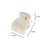4 Pieces Hot Roller Clips Plastic Hair Curler Claw Clips Plastic Hair Rollers Replacement Roller Clips for Women Girls Hair Section Styling(White)