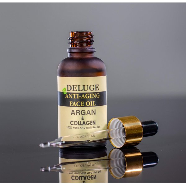 Collagen Face Oil With Argan Oil 100% Natural – Fine Lines, Wrinkles, Anti- Aging Facial Oil. Smoothing And Firming Skin Care Treatment, Nature’s Most Potent Botanical Ingredients