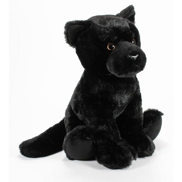 The Petting Zoo Black Jaguar Stuffed Animal Plushie, Gifts for Kids, Wild Onez Zoo Animals, Jaguar Plush Toy 12 inches