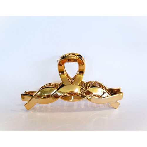 Generic Long acrylic shiny rose gold hair claw clip for long hair