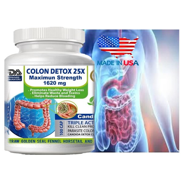 VITAMISAN 2 Colon Cleanser & Detox Natural Flora Protector, Herbal Mega Clean Detox Extra Colon Care 200 Capsules, Probiotic - Prebiotic - Herbal Detox
