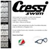 Cressi Planet Crystal Silicone Swim Goggles, Black/Black/Red (DE202758)