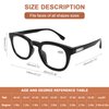 AQWANO Computer Reading Glasses Blue Light Blocking -4 Pack Round Frames Anti Blue Ray Reduce Eyestrain Readers Glasses Men/Women, 1.0