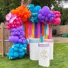 Pink Blue Purple Balloons Arch Kit, 108 Pcs Rainbow Magic Balloons Garland with Hot Pink Teal Balloon Blue Purple Yellow Latex Balloons for Kids Theme Baby Shower Birthday Wedding Party Decoration
