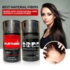 Natural Keratin Hair Building Fibers to Conceal Bald spot instantly Thinning Hair, & Cover Up for Men and Women Black