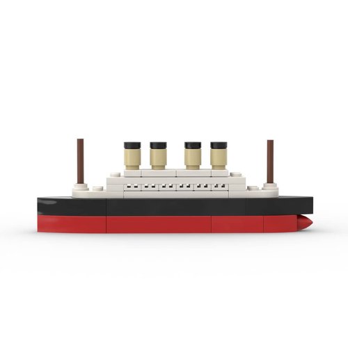 MIKEMENG 56PCS MOC Titanic Break in Half City Model Building Blocks RMS Cruise Ship Shipwreck DIY Boat Construction Children Toys Gifts for Children