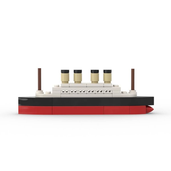 MIKEMENG 56PCS MOC Titanic Break in Half City Model Building Blocks RMS Cruise Ship Shipwreck DIY Boat Construction Children Toys Gifts for Children