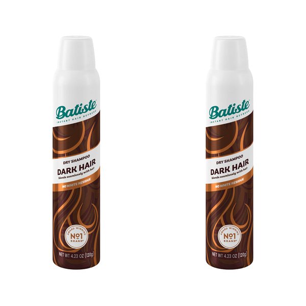 Batiste Color Dry Shampoo,Dark Hair 200 ml (Pack of 2)