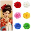 ALIMITOPIA Flower Hair Clip,Fabric Artificial Peony Flower Hairpin Barrette Brooch Headdress Bobby Pins Headwear Hair Accessories for wedding Party supplies(Peony Style,4.3 inches,6pcs)