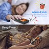 AM FM Portable Radio Personal Radio with Excellent Reception Battery Operated by 2 AAA Batteries with Stero Earphone, Large LCD Screen, Digtail Alarm Clock