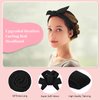 Heatless Curling Rod Headband, Upgraded 60" Extra Long Heatless Curls Headband Soft Hair Curlers to Sleep In Hair Rollers No Heat Curls (Black)