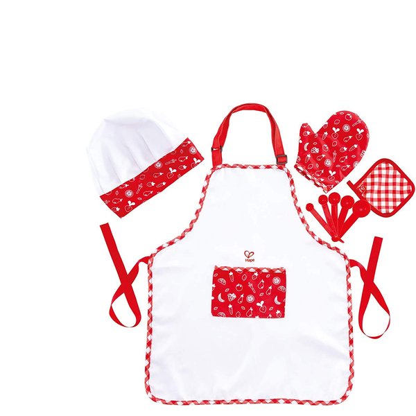 Hape Chef Pack | Chef Dress Up Play Set with Cooking Accessories for Kids