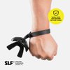 SLEEFS Football Mouth Guard - Lip/Mouthguard with Helmet Strap - Lip/Teeth Protector Mouthpiece - No Boil - for Youth/Adults, Maximum Air Flow, for All Sports - Momma This One for You in Black