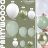PartyWoo Boho Green and Gold Balloons, 140 pcs Boho Green and Chrome Gold Balloons Different Sizes Pack of 18 Inch 12 Inch 10 Inch 5 Inch for Balloon Garland as Birthday Decorations, Party Decorations
