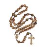 Intercession™ Our Father Sacred Handmade Solid Wood Rosary (Our Lady - Walnut)