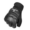 Half Finger Kickboxing Gloves - Also Fit for Taekwondo Sparring,Training Light Workouts, Muay Thai, Martial Arts(Karav MAGA),Karate,Shadow Boxing,Cardio Kickboxing Class,Combat Class(Black, M)