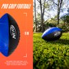 NERF Kids Foam Football - Pro Grip Youth Soft Foam Ball - Indoor + Outdoor Football for Kids - Small NERF Foam Football - 9" Inch Youth Sized Football - Blue + Black