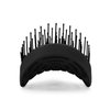 NuWay 4HAIR® DoubleC® U.S. Patented Double Curved Detangling Brush is Hair Dryer Safe (Iron Black)