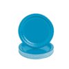 Fun Express Turquoise Paper Dessert Plates - Solid Tableware Round Paper Plates & Bowls Perfect for Celebrations & Events - Disposable Plates Sturdy & Eco-Friendly Party Essentials - 24 Pieces