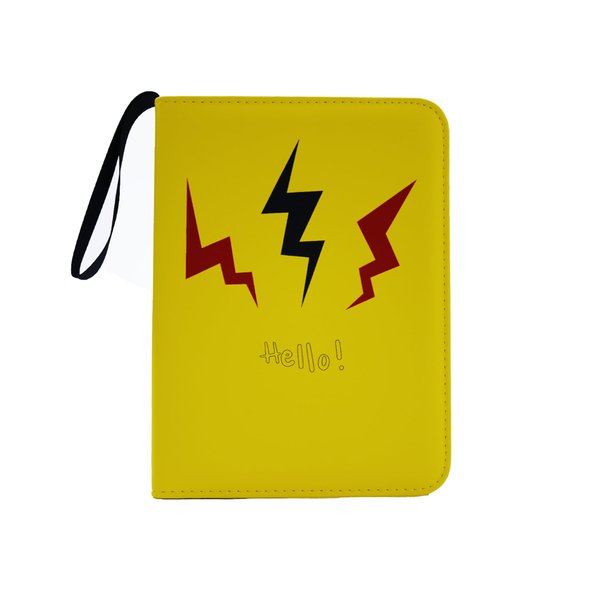 Binder for pokemon card binder of 720 Card Collection/9 Pocket Card Binder/Trading Card Binder/Card Album With Zipper,40 Sheets, Yellow