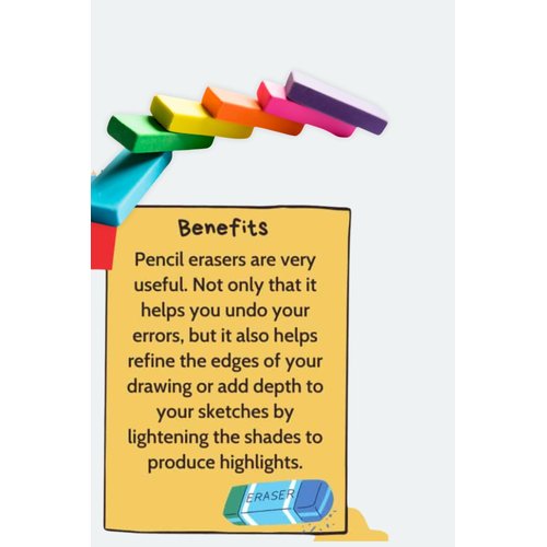 Colourful Eraser Set – Fun, Durable, and Easy-to-Use for All Ages (Blue)